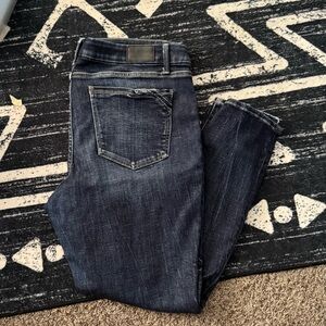 Buckle Women's Skinny Jeans - Dark Blue